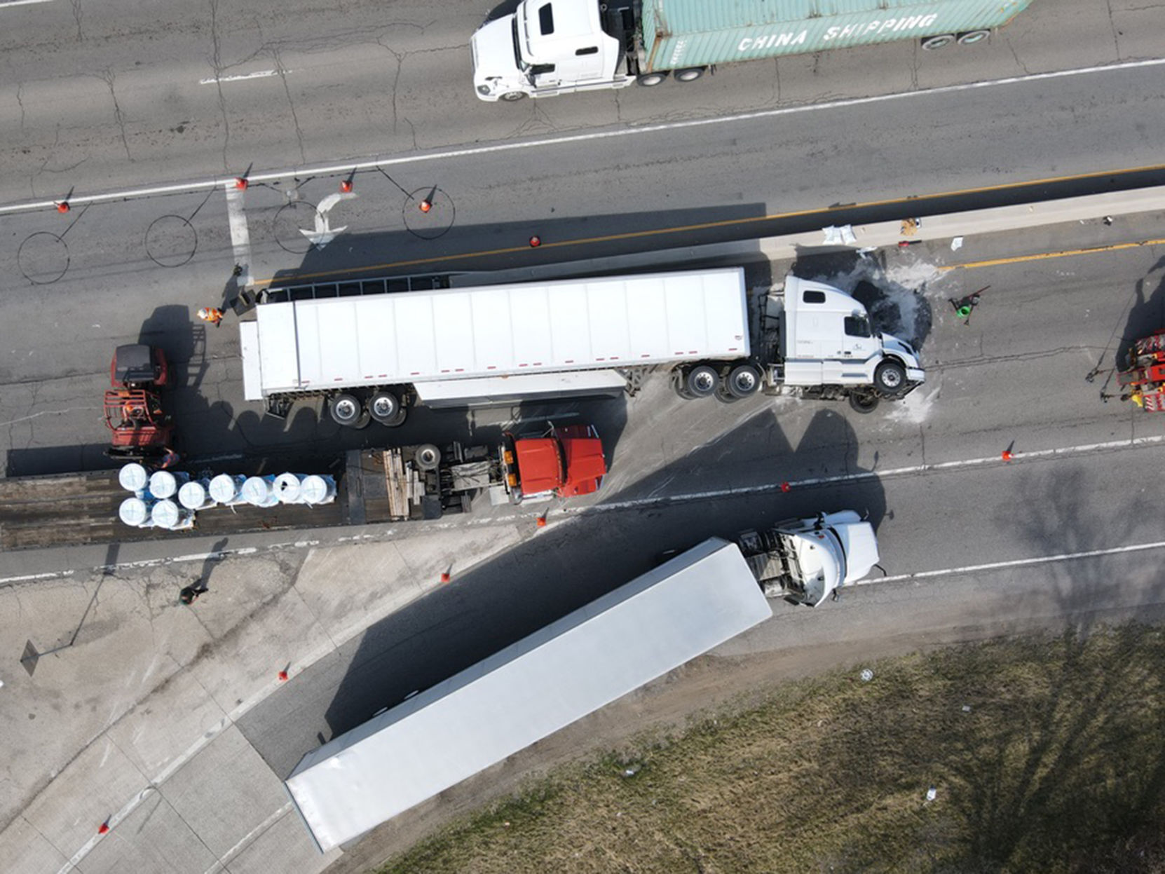 Tractor-trailer rolled over by U.S. 20 and C.R. 17 04-06-2021